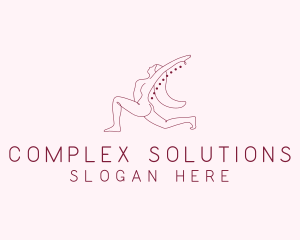 Pink Fitness Yoga Exercise   logo design