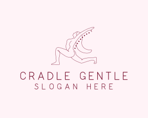 Pink Fitness Yoga Exercise   logo design