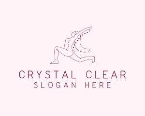 Pink Fitness Yoga Exercise   logo design