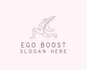 Pink Fitness Yoga Exercise   logo design