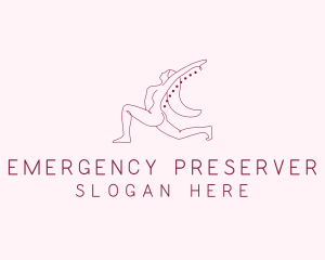 Pink Fitness Yoga Exercise   logo design