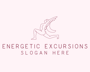 Pink Fitness Yoga Exercise   logo design