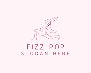 Pink Fitness Yoga Exercise   logo design