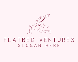 Pink Fitness Yoga Exercise   logo design