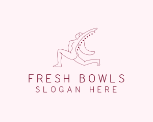 Pink Fitness Yoga Exercise   logo design