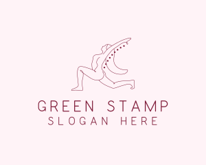 Pink Fitness Yoga Exercise   logo design