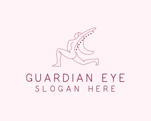 Pink Fitness Yoga Exercise   logo design