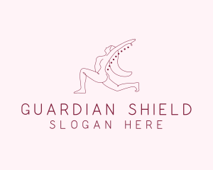 Pink Fitness Yoga Exercise   logo design