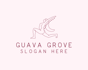 Pink Fitness Yoga Exercise   logo design