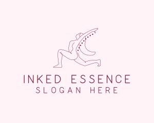 Pink Fitness Yoga Exercise   logo design