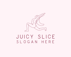 Pink Fitness Yoga Exercise   logo design