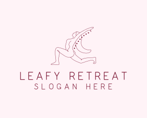 Pink Fitness Yoga Exercise   logo design