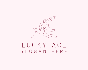 Pink Fitness Yoga Exercise   logo design