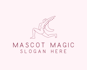 Pink Fitness Yoga Exercise   logo design