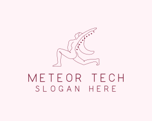 Pink Fitness Yoga Exercise   logo design