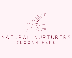 Pink Fitness Yoga Exercise   logo design