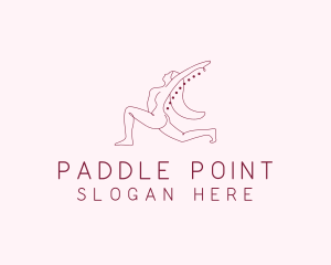 Pink Fitness Yoga Exercise   logo design