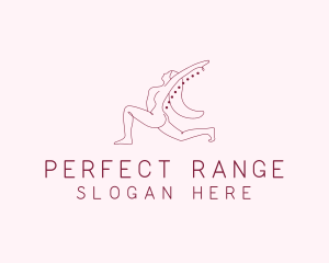 Pink Fitness Yoga Exercise   logo design