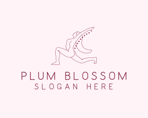 Pink Fitness Yoga Exercise   logo design