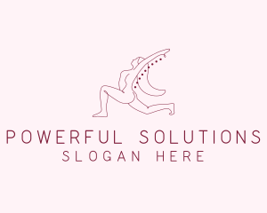 Pink Fitness Yoga Exercise   logo design