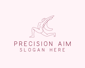 Pink Fitness Yoga Exercise   logo design