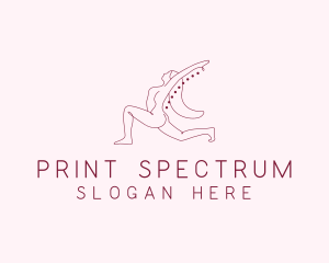 Pink Fitness Yoga Exercise   logo design