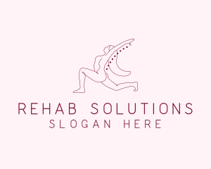 Pink Fitness Yoga Exercise   logo design