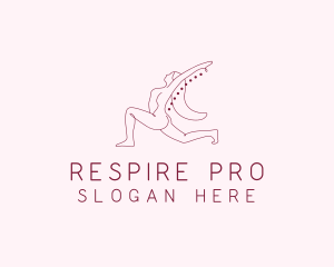 Pink Fitness Yoga Exercise   logo design