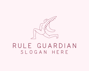 Pink Fitness Yoga Exercise   logo design