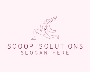 Pink Fitness Yoga Exercise   logo design