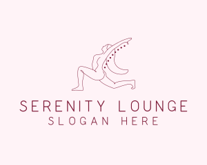 Pink Fitness Yoga Exercise   logo design