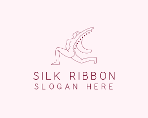 Pink Fitness Yoga Exercise   logo design