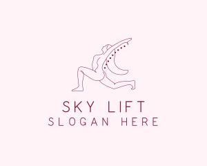 Pink Fitness Yoga Exercise   logo design