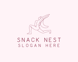 Pink Fitness Yoga Exercise   logo design