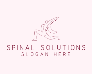 Pink Fitness Yoga Exercise   logo design