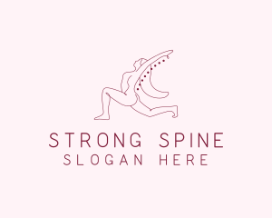 Pink Fitness Yoga Exercise   logo design