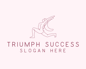 Pink Fitness Yoga Exercise   logo design