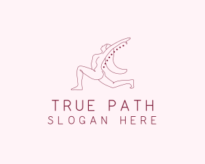 Pink Fitness Yoga Exercise   logo design