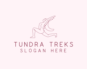 Pink Fitness Yoga Exercise   logo design