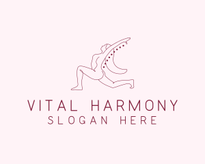 Pink Fitness Yoga Exercise   logo design