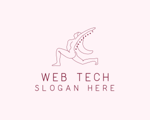 Pink Fitness Yoga Exercise   logo design