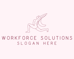 Pink Fitness Yoga Exercise   logo design