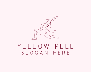 Pink Fitness Yoga Exercise   logo design