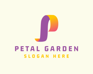 Gradient Generic Letter P logo design