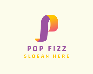 Gradient Generic Letter P logo design