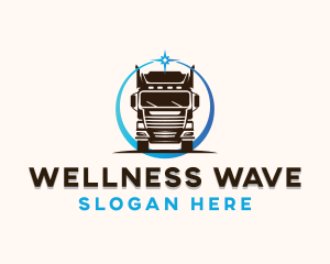 Transport Logistics Trailer Truck Logo