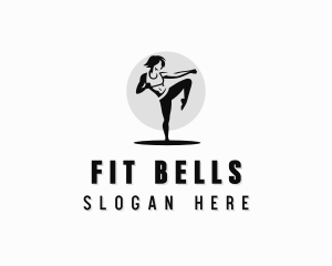 Fitness Workout Woman logo design