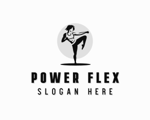 Fitness Workout Woman logo design