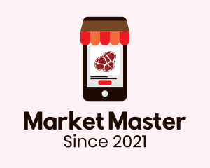 Online Meat Market logo design