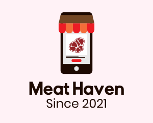 Online Meat Market logo design